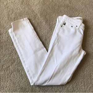 AG The Stilt Cigarette Cut Jean in White